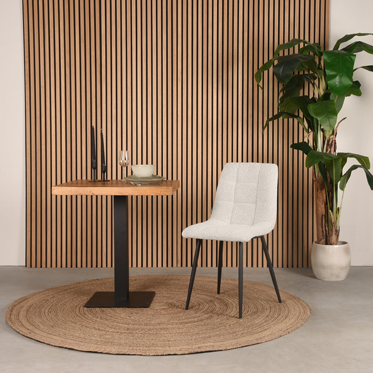 LABEL51 Eetkamerstoel Juul - Boucle